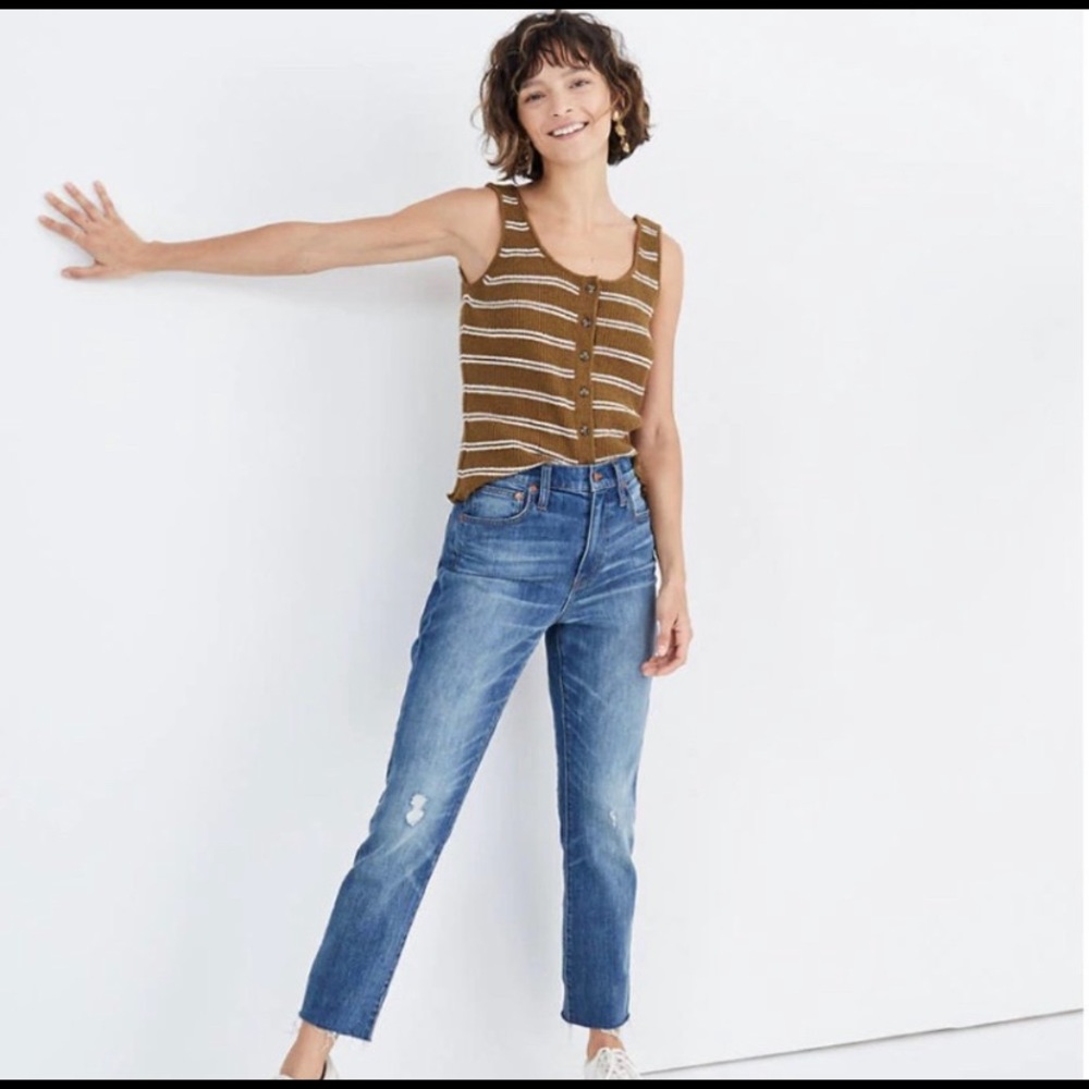MADEWELL| Medium Wash 27 Jeans distressed - Picture 1 of 7